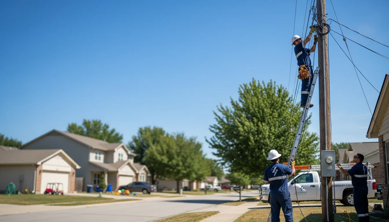 Residential electrician providing installation services in Kinsman, IL